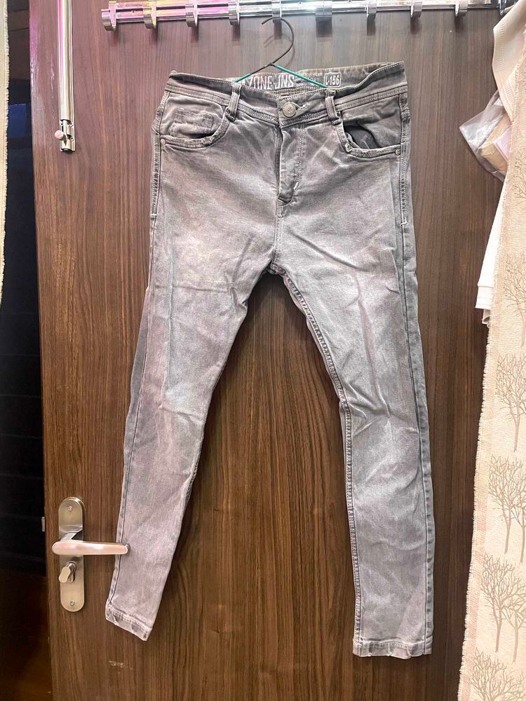 Gray Denim Jeans