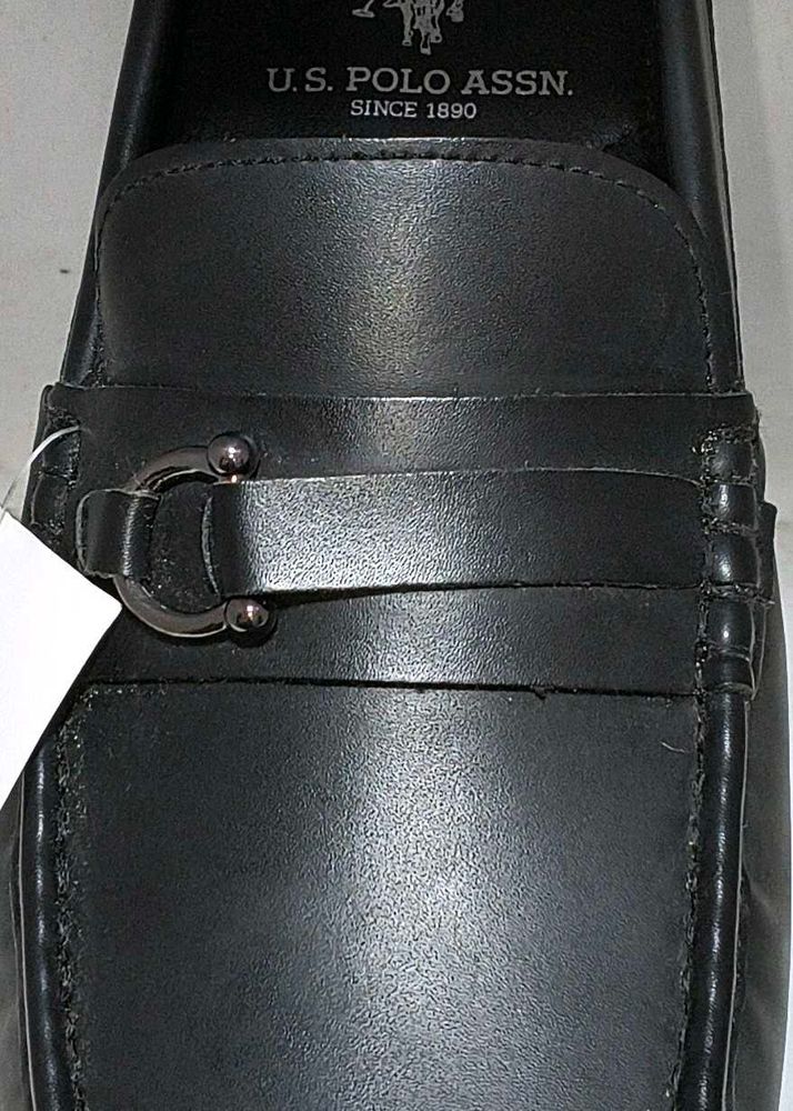 U.S. Polo Assn.  Mens Black Loafers