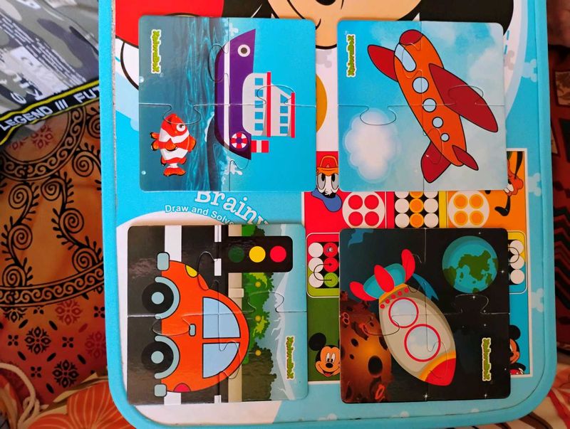 Kids Game And Puzzles 4 In 1