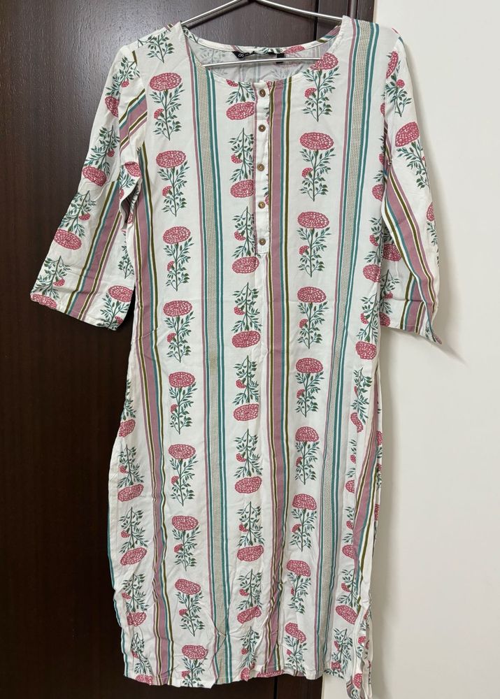 Floral Print Kurta