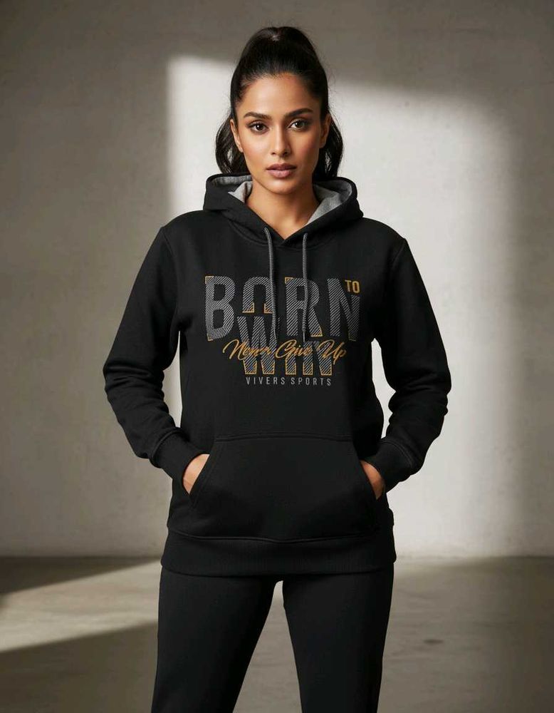 Born To Win Black Hoodie