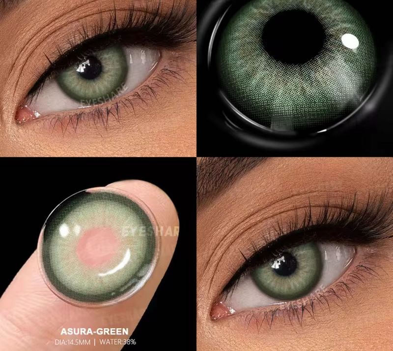 Asura Green Cosmetic Lenses (yearly)
