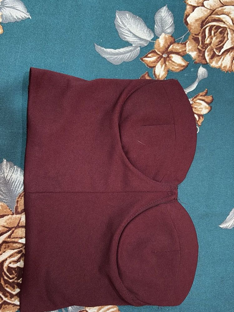 Burgundy Bra