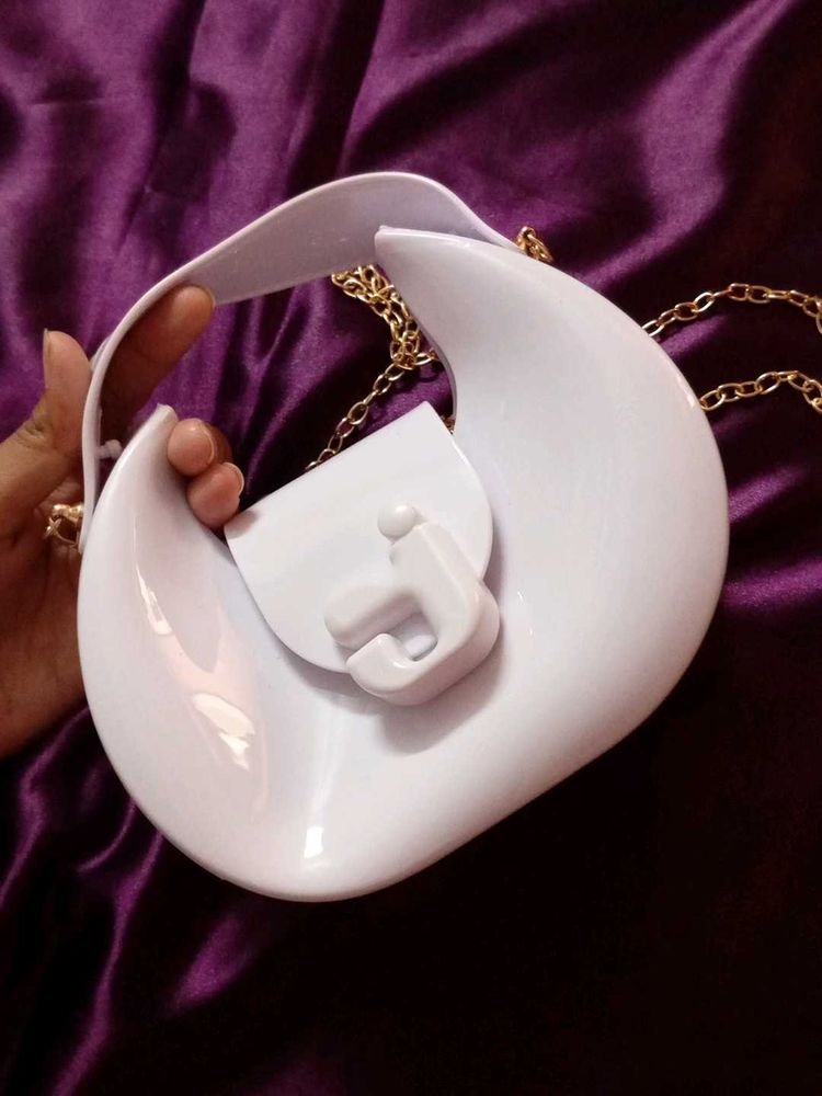 White Sling Bag