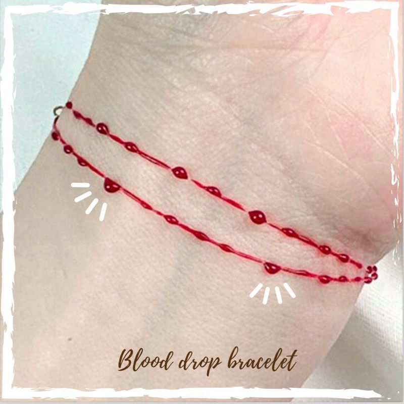 Blood Drop Bracelet