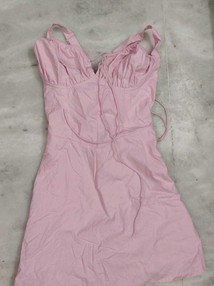 Pink Bustier Dress For Women