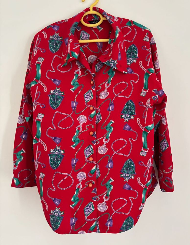 Versace Inspired Satin Shirt