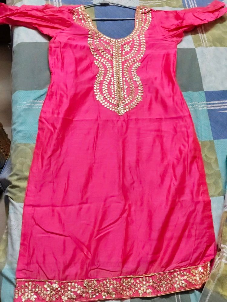 Gotta Patti Work Pure Chanderi