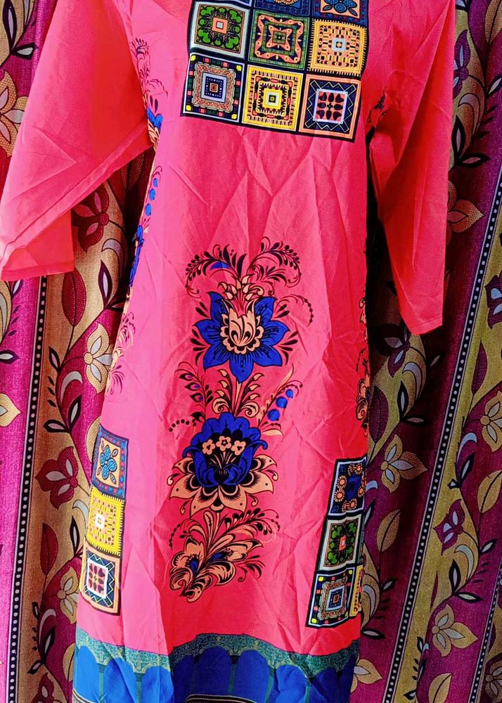 Floral Print Kurta