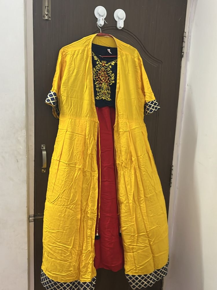 Three Piece Crop Top, Skirt And Shrug Piece.  No Coins Only Cash!