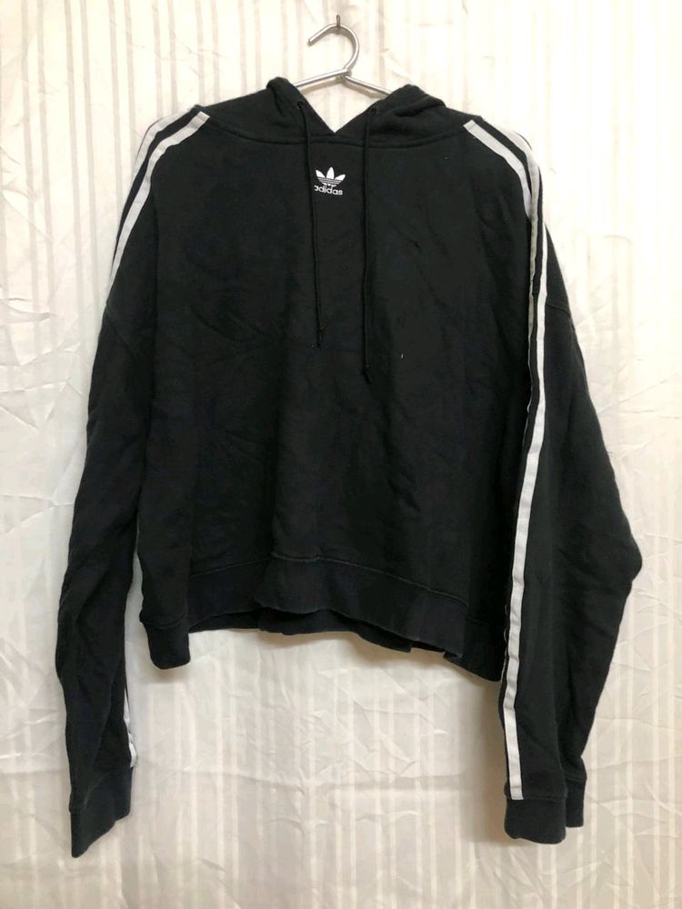 Adidas Original Cropped Hoodie Sweatshirt