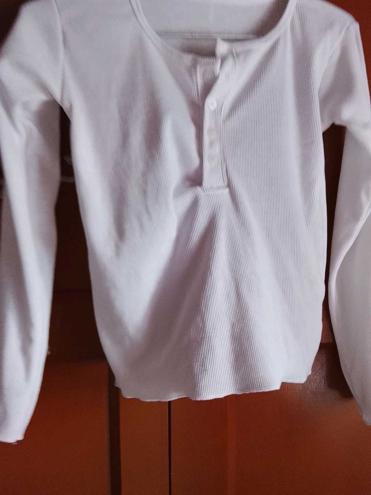 White Long Sleeve T-Shirt