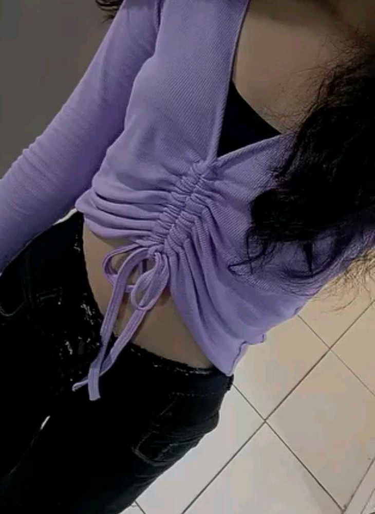Lavender Crop Top