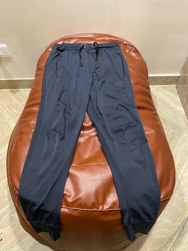 Blue Synthetic Lower Trackpant