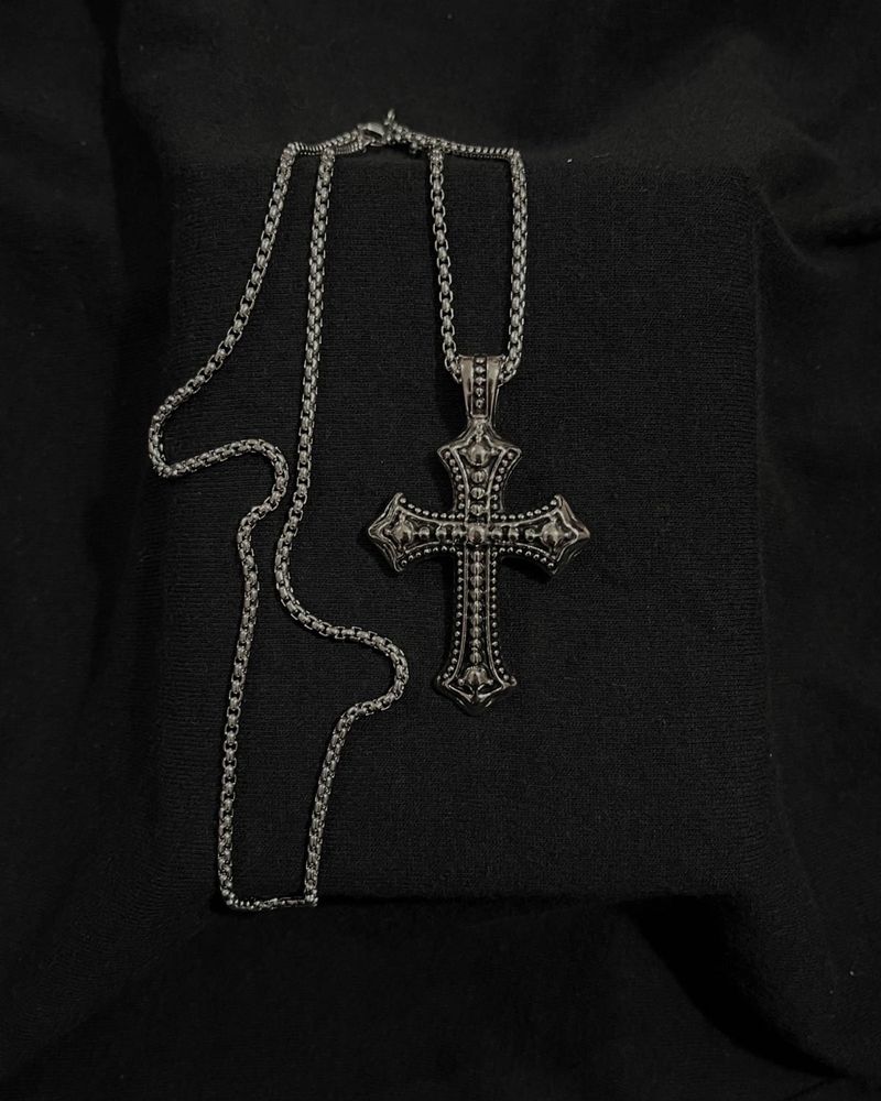 Y2k Gothic Cross Necklace