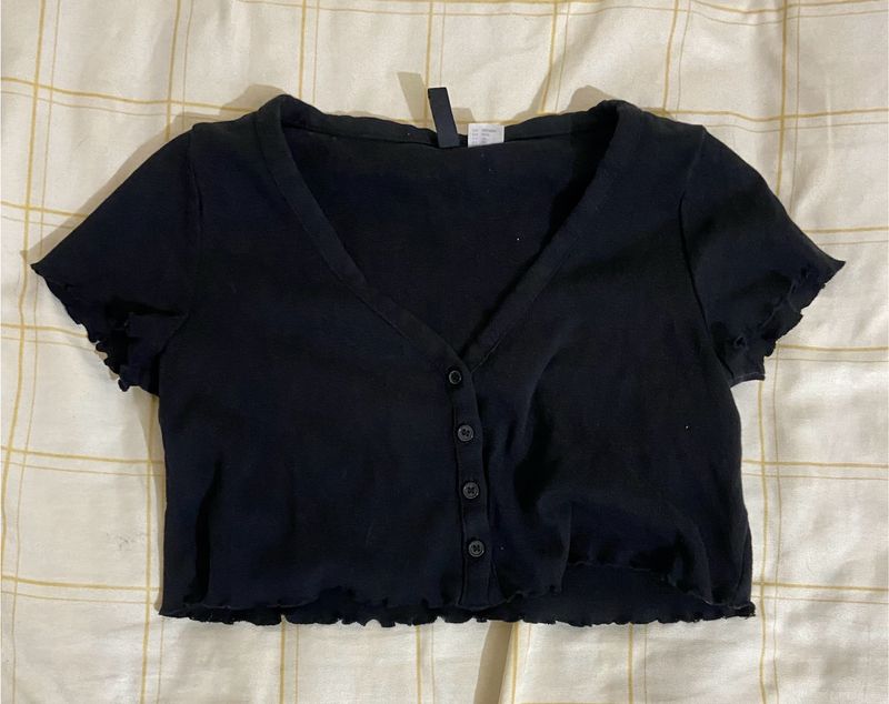 Black Crop Top