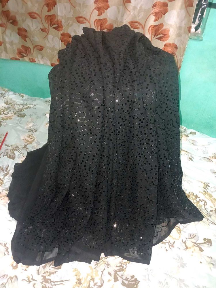 New Sequins Georgette Saree