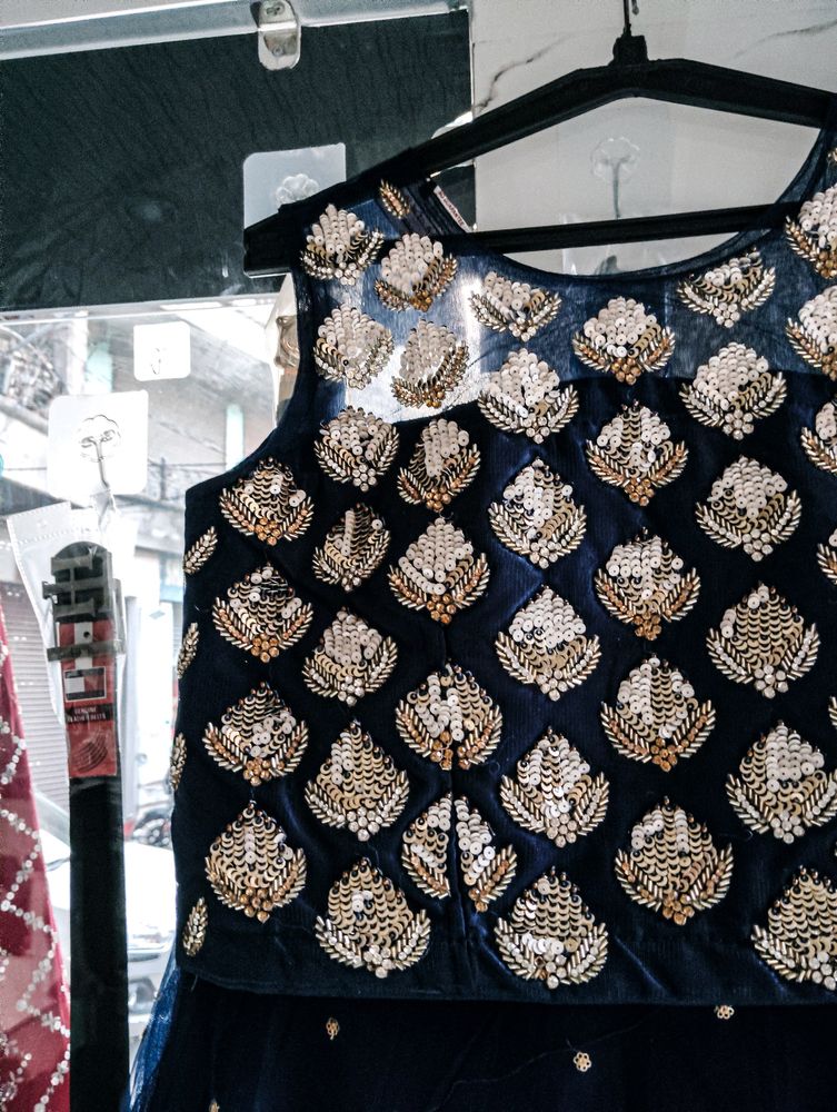 Navy Blue Lehnga Perfect For Festive And Wedding