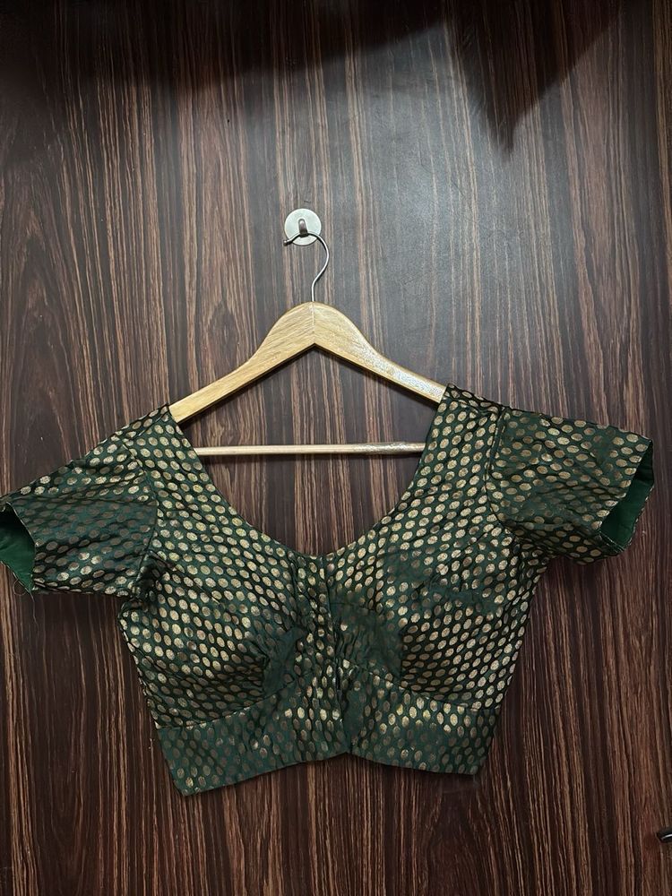 Green Silk Blouse