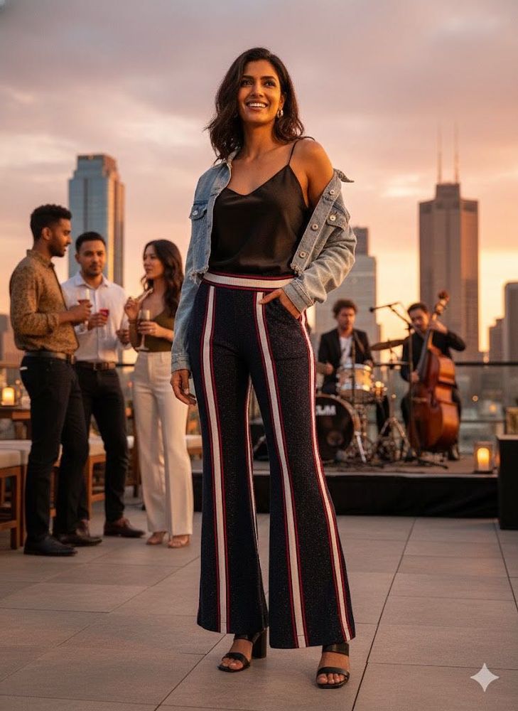 ✨Nautical Nova Flared Shimmer Trousers! ✨