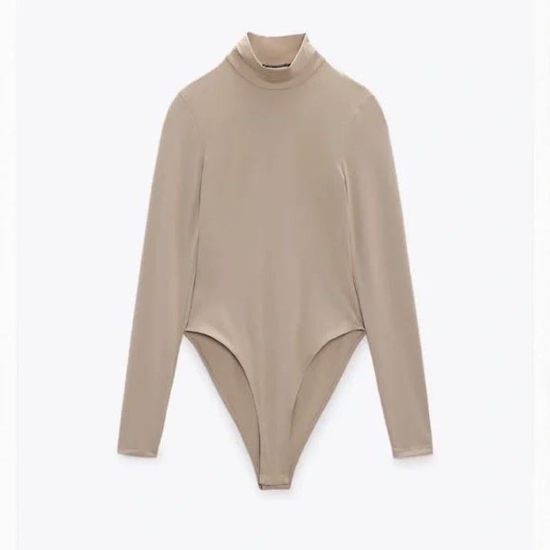 🛍️SALE | Zara Mock Neck Bodysuit