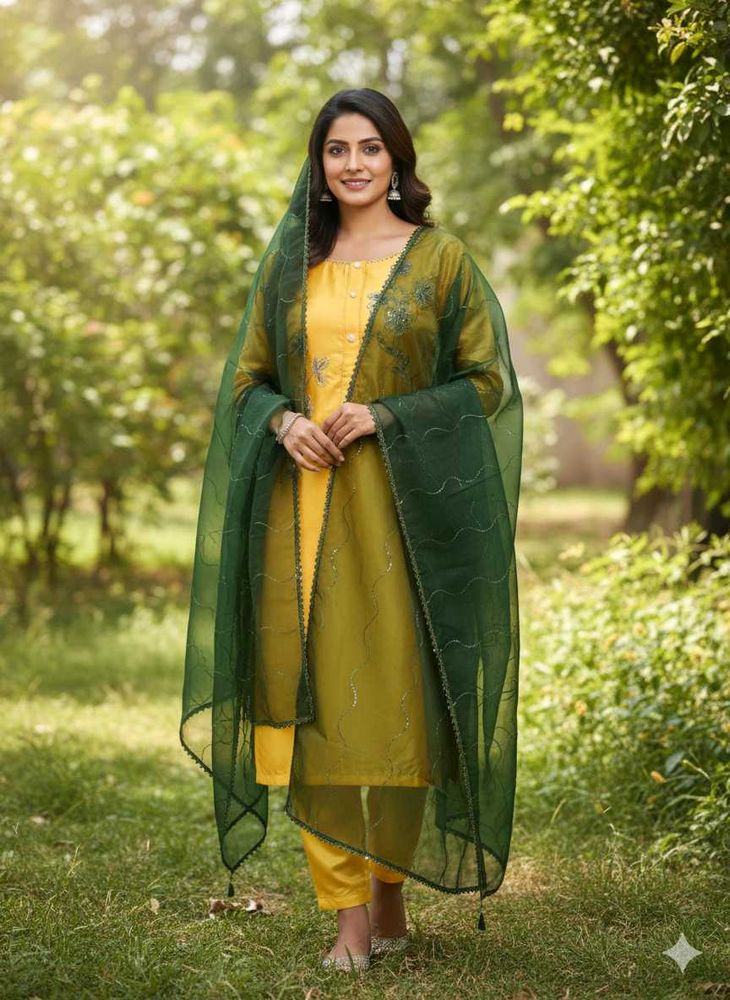 Elegant Yellow Kurta Set for haldi occasion