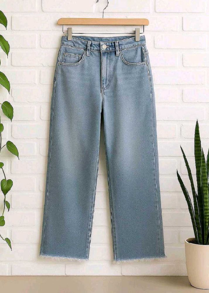 Light Wash Wide Leg Jeans