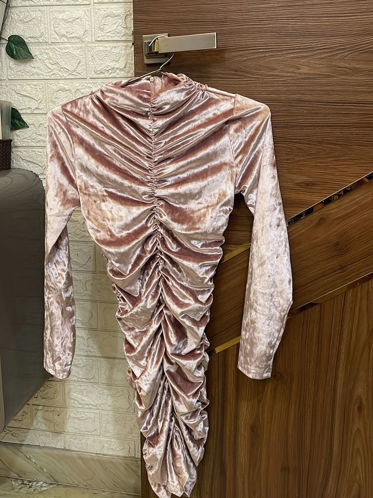 Rose Velvet Dress