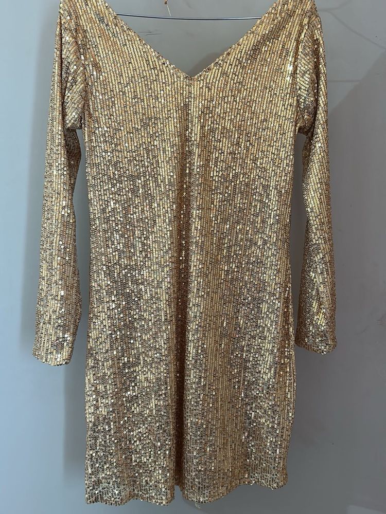Golden Sequin Dress