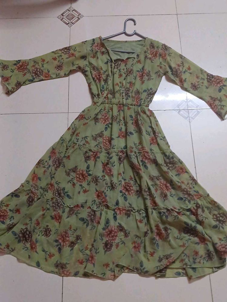 Floral Print Midi Dress