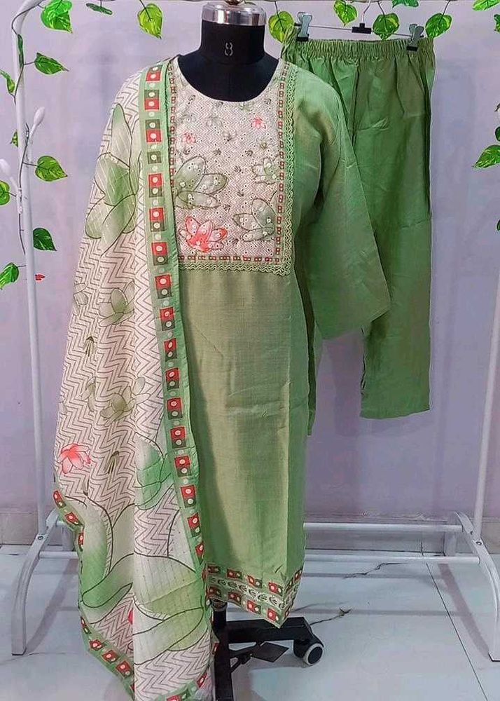 Brand New Pista Green SUIT Set