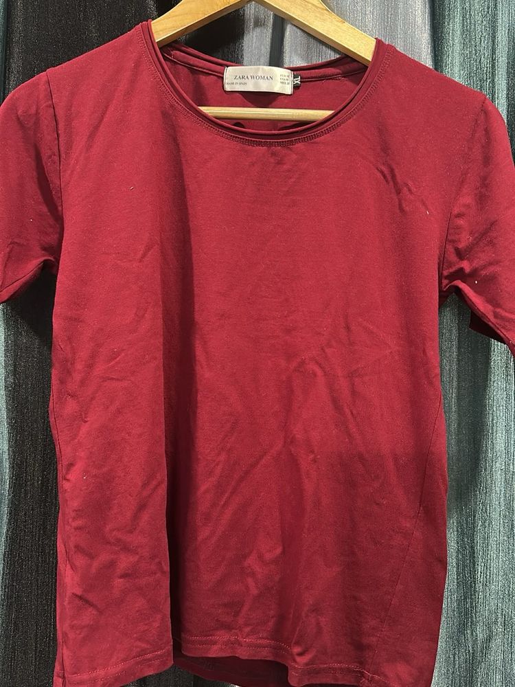 Maroon T-shirt