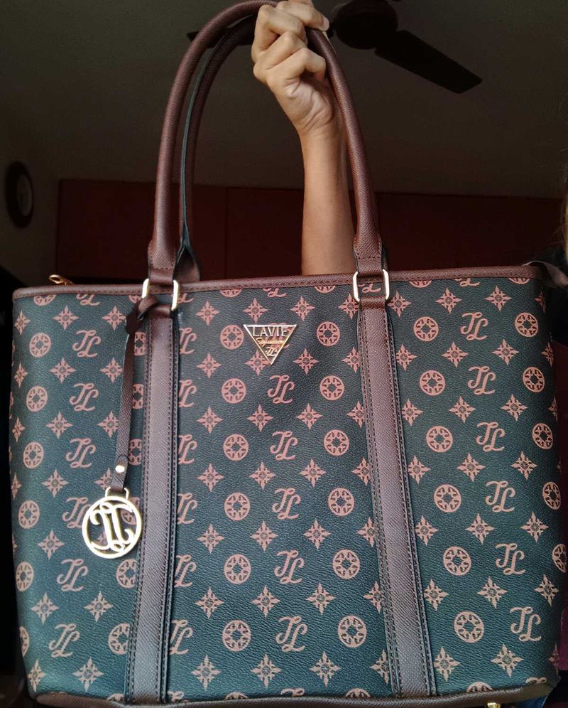 Lavie Signature Mono Alameda Brown Handbag