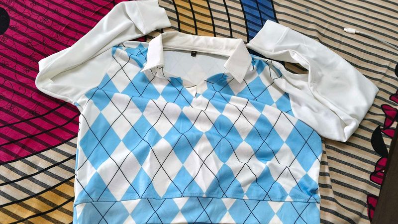 Argyle Crop Top - Preppy Style