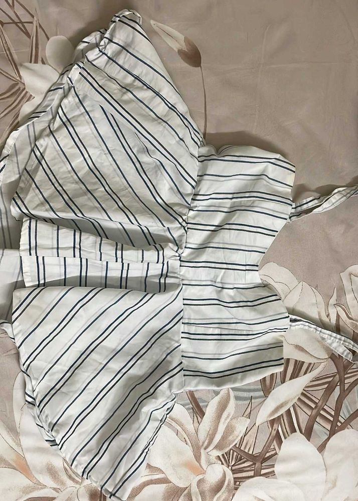 Striped White Top