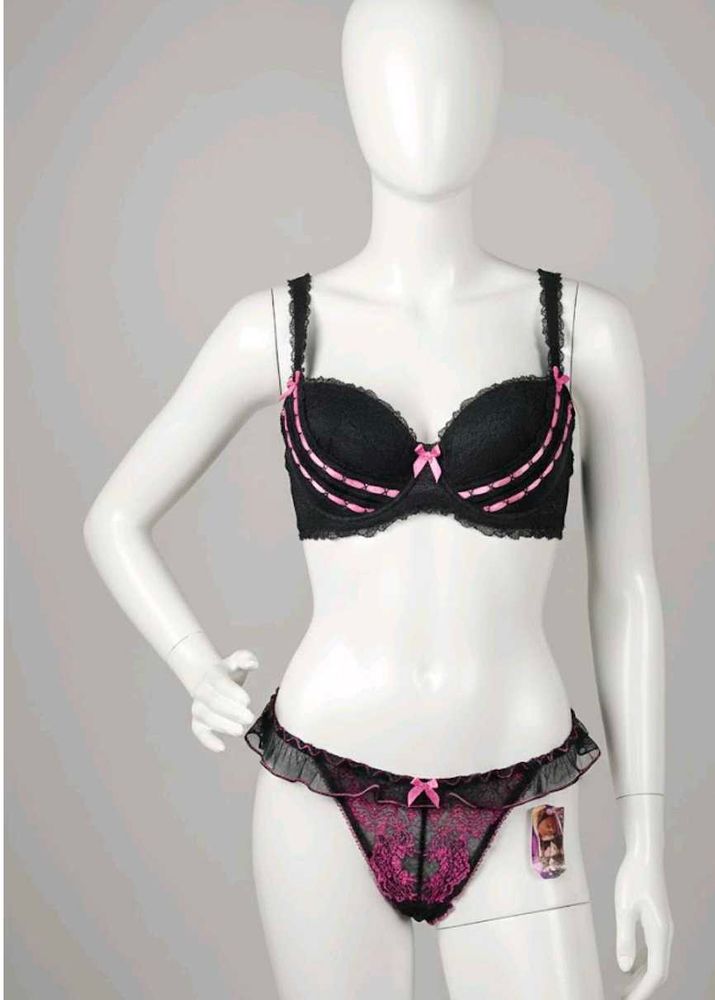 Black &amp; Pink Lingerie Set