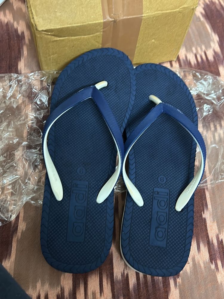 Aadi Women Blue Eva Casual Slippers(blue 6)