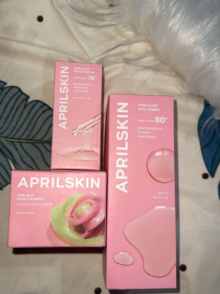 Aprilskin Pink Aloe Skincare Set