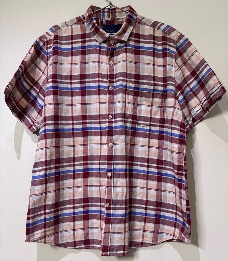Plaid Short Sleeve Shirt