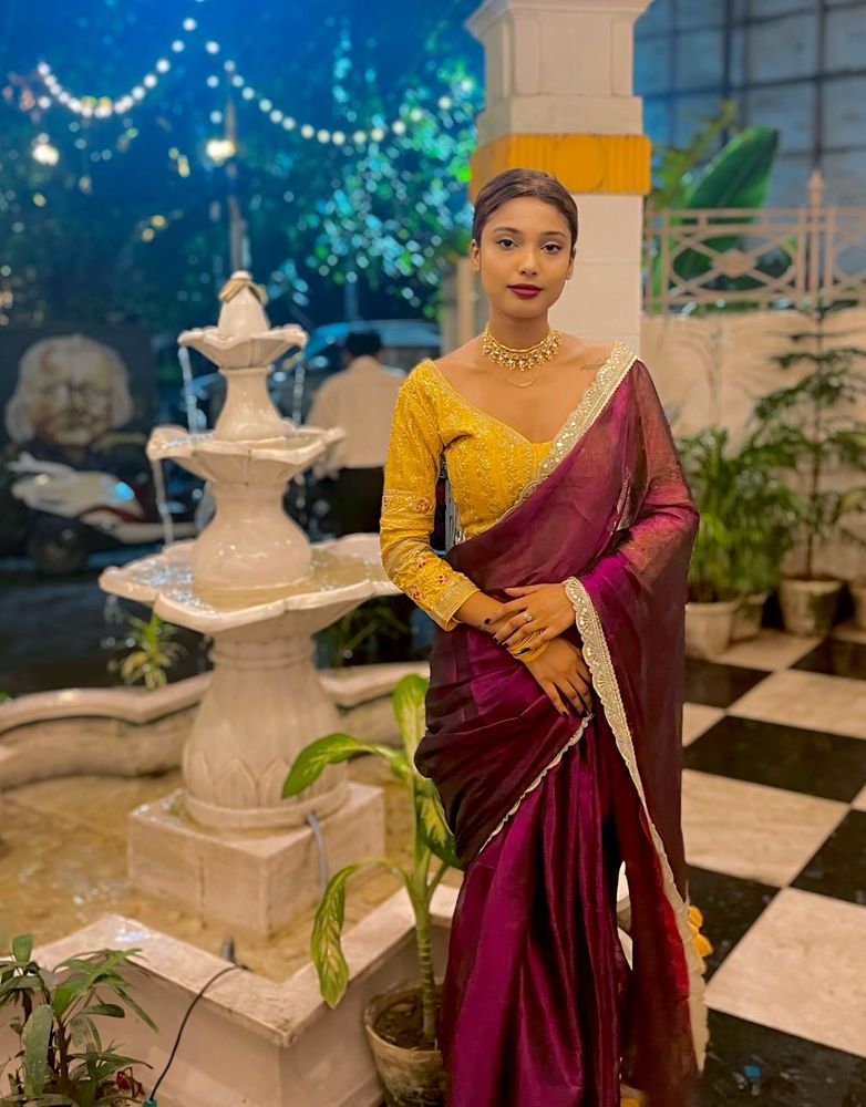 Elegant Purple Saree