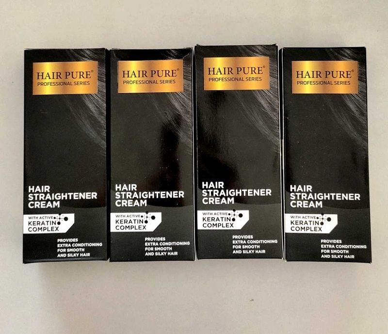 Hair Pure Straightener Cream Set of 4