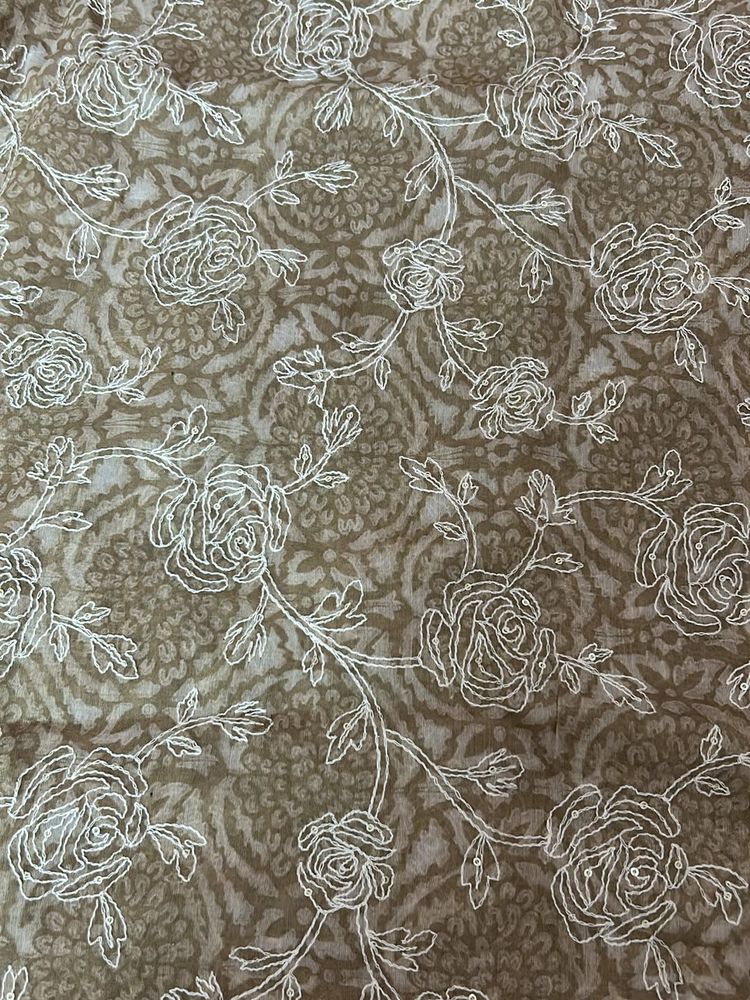 Thread work cotton dress material