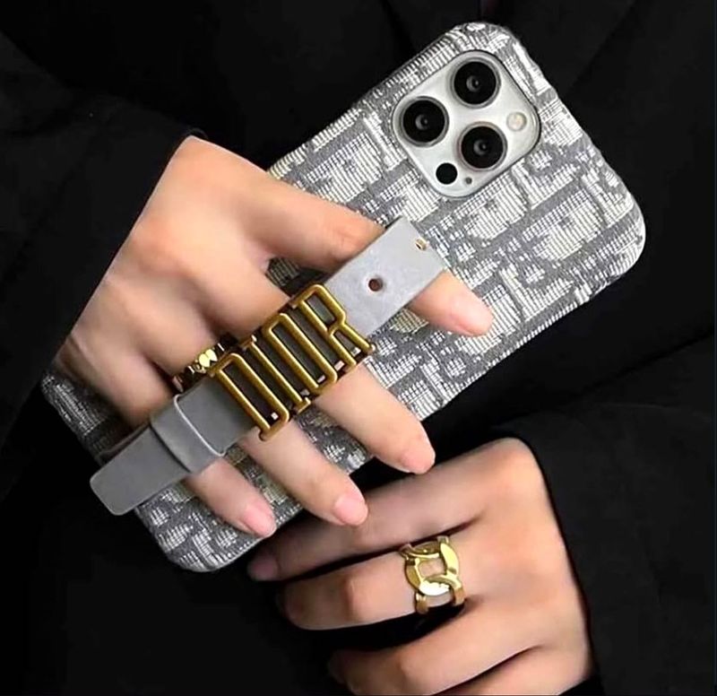 Dior iPhone Case with Strap