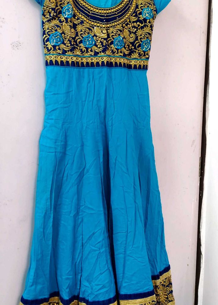 Blue Embroidered Kurta Set