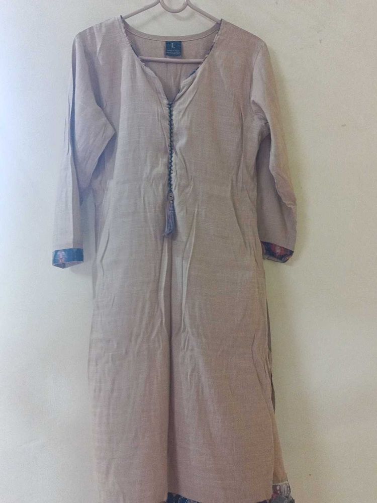 Beige Kurti - Size Large