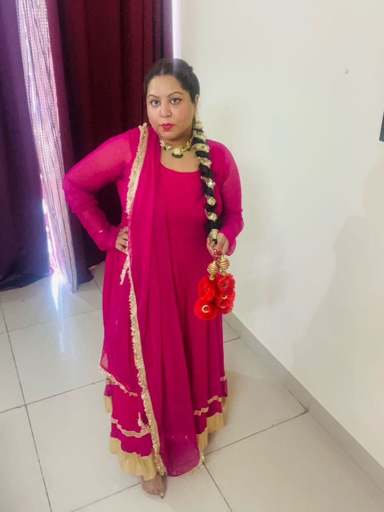 Pink Anarkali Suit