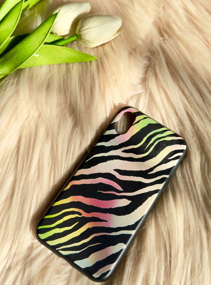 Rainbow Zebra iPhone XR Back Cover  Case