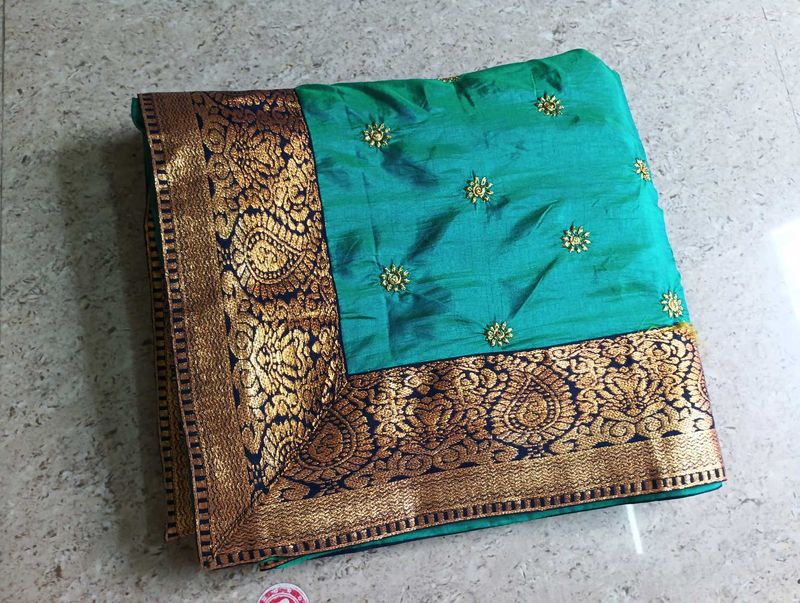 Elegant Green Saree