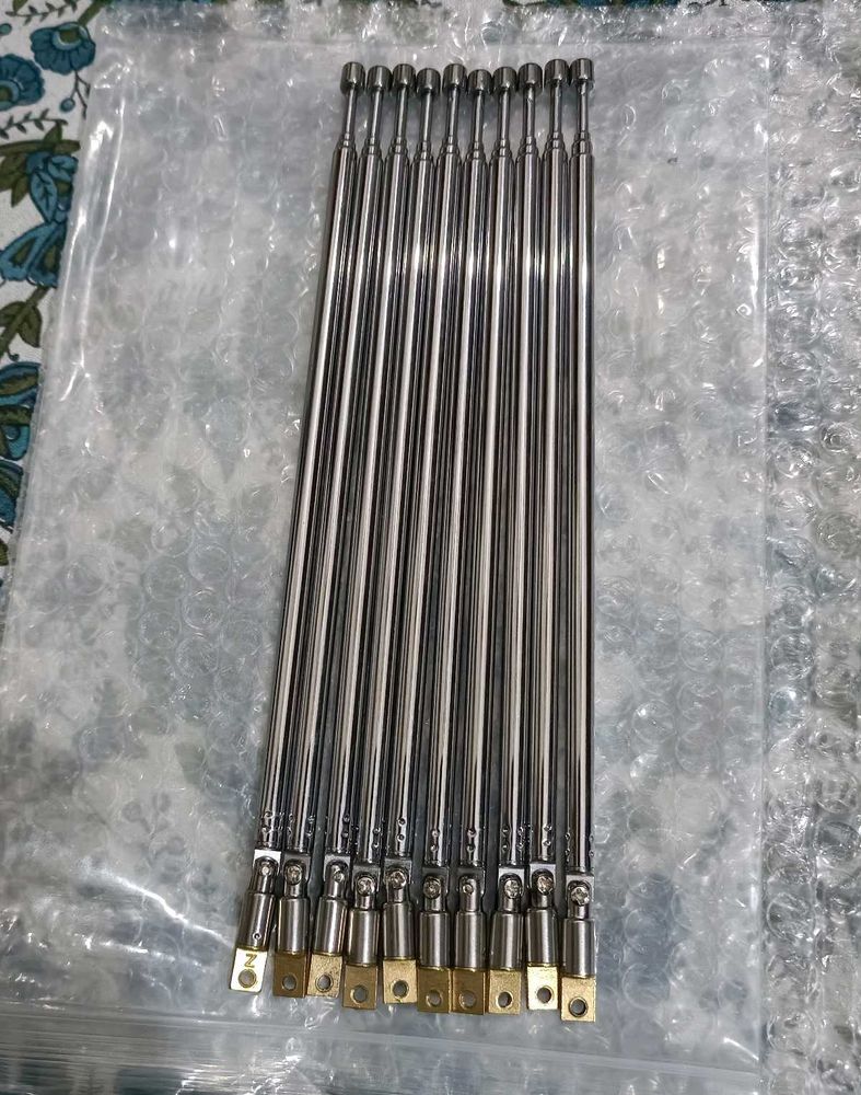 Telescopic/Wipe Antenna For Radio Receiver.