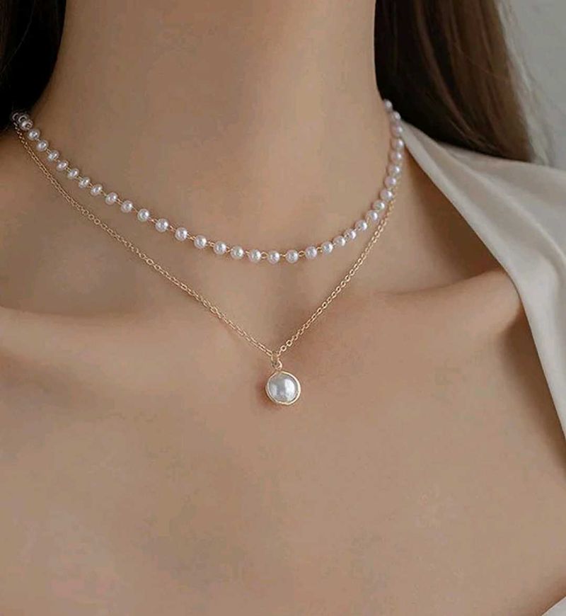 Layered Pearl Necklace